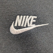 Sweat à Capuche Nike Noir - Logo Brodé Blanc - Coton Épais Premium - Taille L