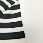 Marinière LAUREN Ralph Lauren M rayures noir blanc manches 3/4 zip doré