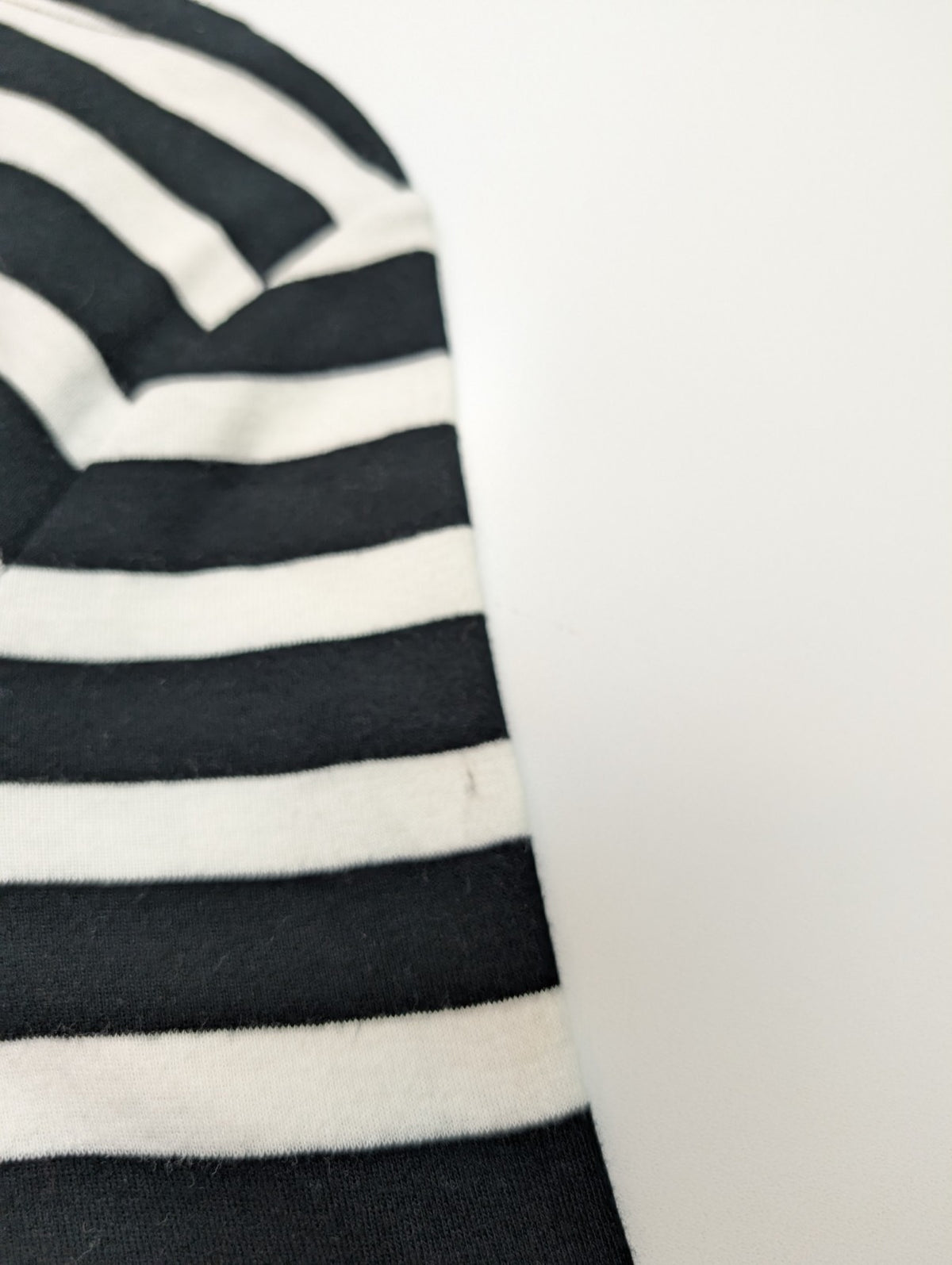 Marinière LAUREN Ralph Lauren M rayures noir blanc manches 3/4 zip doré