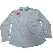 Chemise Columbia PFG bleue uni taille XXL #91e