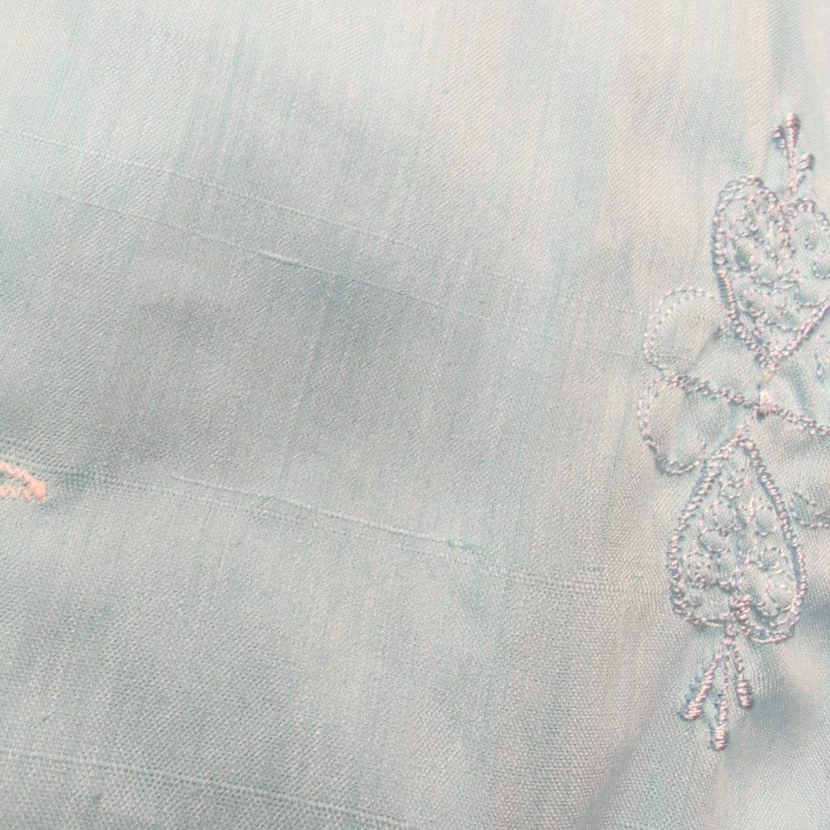 Chemise Guayabera Maya Real 3XL Bleu Brodée 4 Poches Made in Mexico