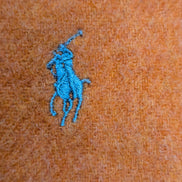 Écharpe Polo Ralph Lauren Orange 100% Laine d'Agneau Italie Argent