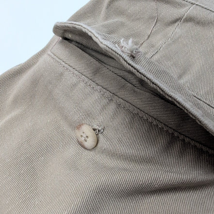 Pantalon Chino Polo Ralph Lauren W33 L34 Crème À Pinces 100% Coton