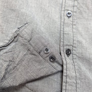 Chemise Helix S Gris Foncé Western 100% Coton Manches Retractables