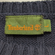 Pull Timberland Col Rond Bleu Marine 100% Coton Taille L Logo Brodé