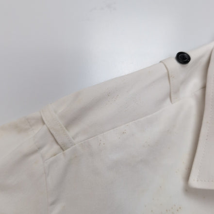 Chemise Churchill Made in Britain Blanche Uniforme Épaulettes M/L Officier