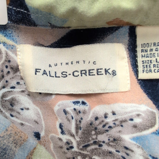 Chemise Hawaïenne Manches Courtes Falls Creek Rayonne Floral L