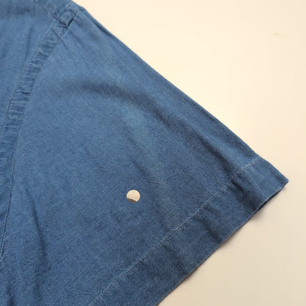 Chemise Ralph Lauren Indigo Oxford Taille XL Coton Manches Courtes