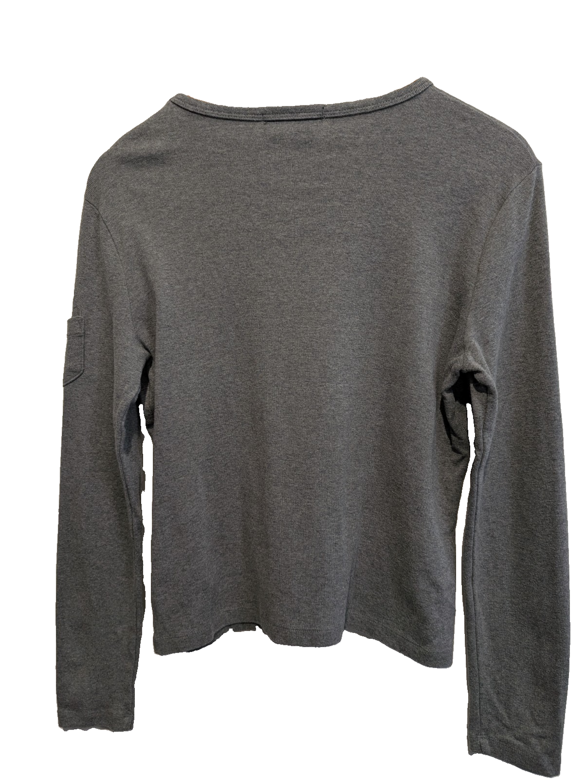 Pull LAUREN Ralph Lauren M gris coton Made in USA logo RL manches longues 