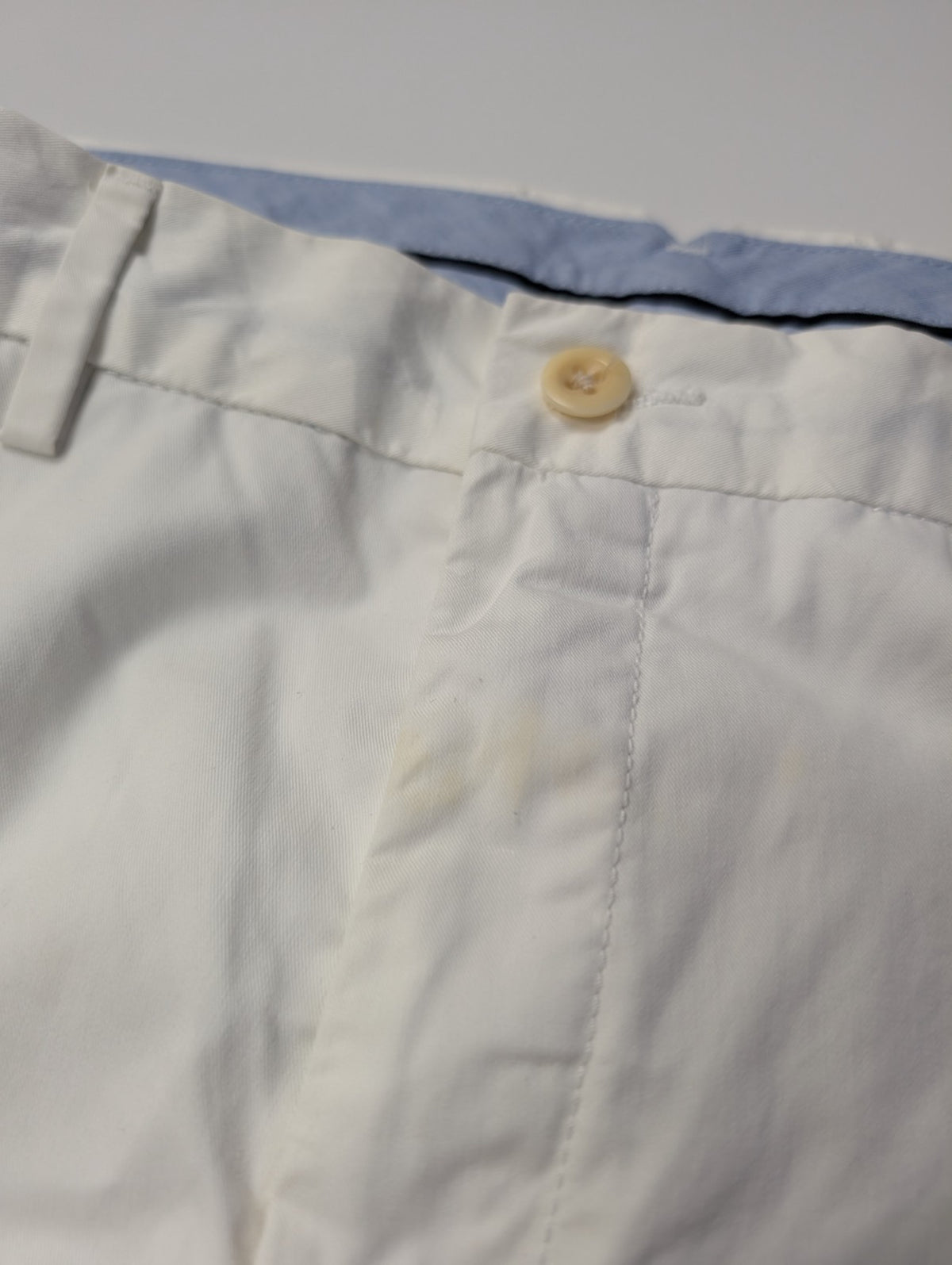 Pantalon chino Polo Ralph Lauren Classic Fit W42 L30 blanc coton Pima