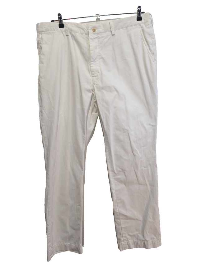 Pantalon Chino POLO RALPH LAUREN Blanc Pur ❄️ Taille W40 (48 FR) ❄️ Luxe