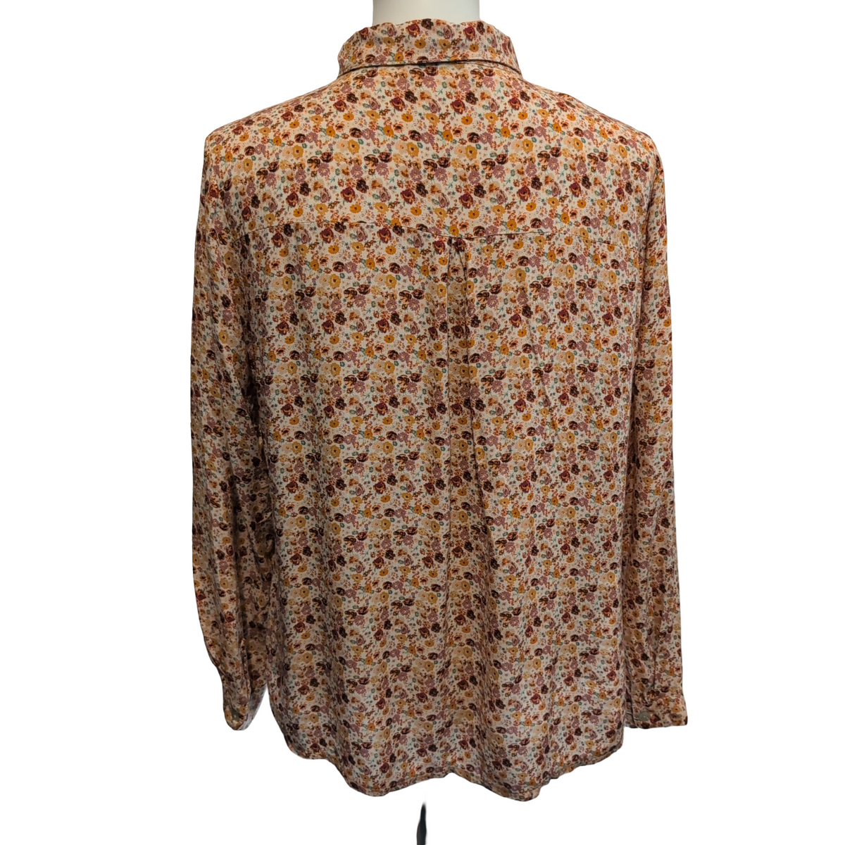 Chemise Femme 3 Étoiles M Fleurie Made in Italy Boutons Nacrés
