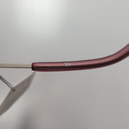 Lunettes de soleil Y2K Branche fine Métal Sans Monture Bordeaux