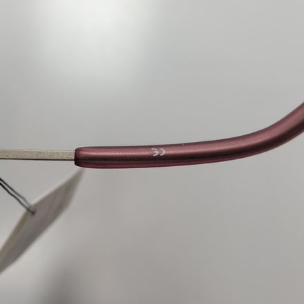 Lunettes de soleil Y2K Branche fine Métal Sans Monture Bordeaux
