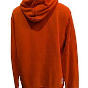 Sweat à Capuche TOMMY HILFIGER Homme XL Orange Vintage Fit Logo Brodé Rare