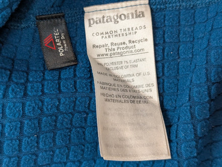 Sweat Polaire Patagonia Polartec Vert Poche Zippée - Homme Taille M