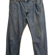Jean Levi's 505 Regular Fit Vintage Homme W38 L30 Bleu Denim Classic Straight