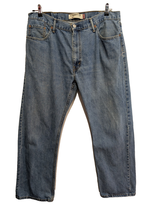Jean Levi's 505 Regular Fit Vintage Homme W38 L30 Bleu Denim Classic Straight