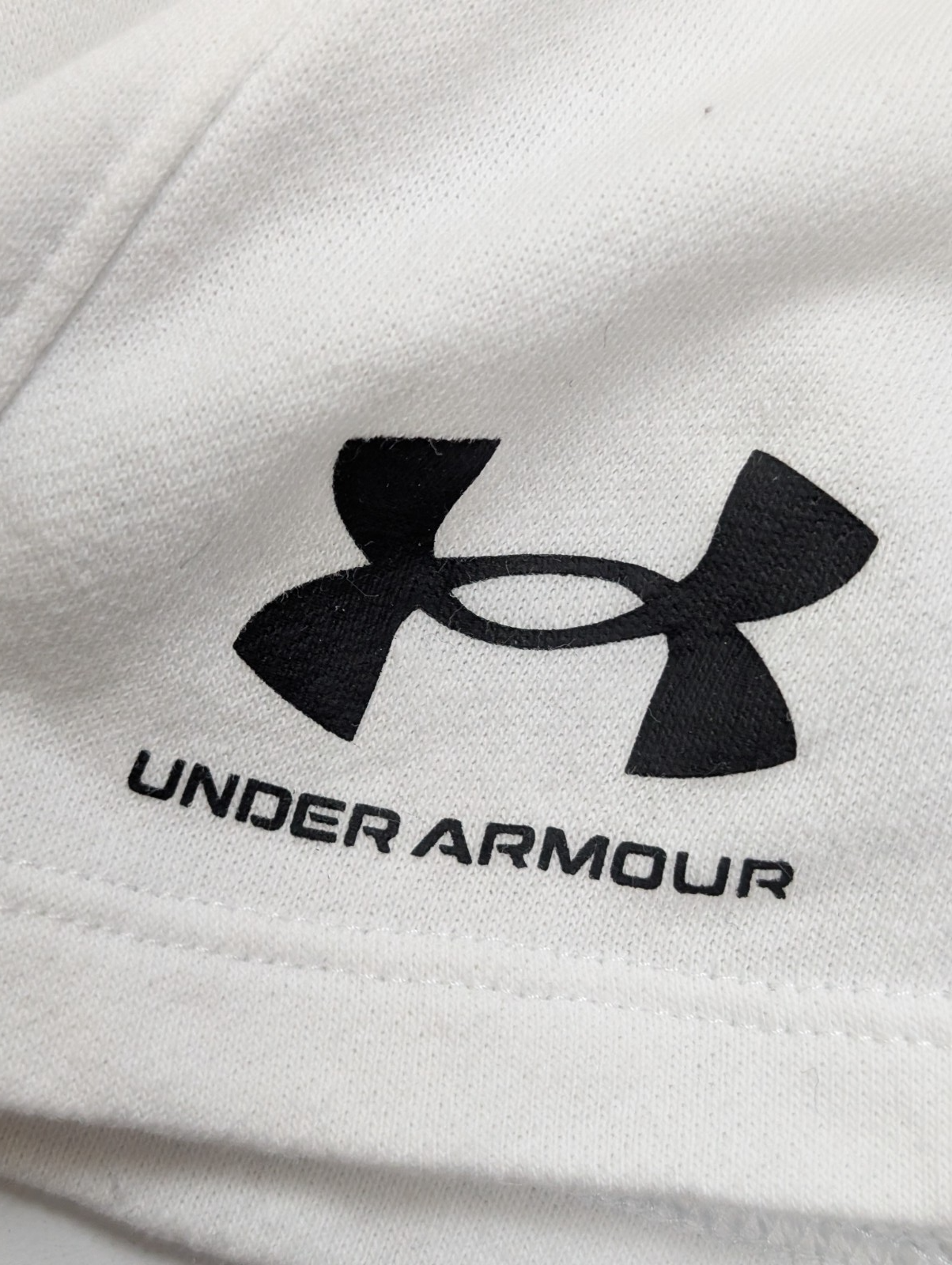 Short de sport Under Armour Coton Confort Blanc - Femme Taille M