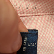 Chemise Ralph Lauren rose uni logo marron taille L #2507
