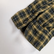 Chemise LEVI'S Flanelle à Carreaux Jaune et Noir Manches Longues - Taille L