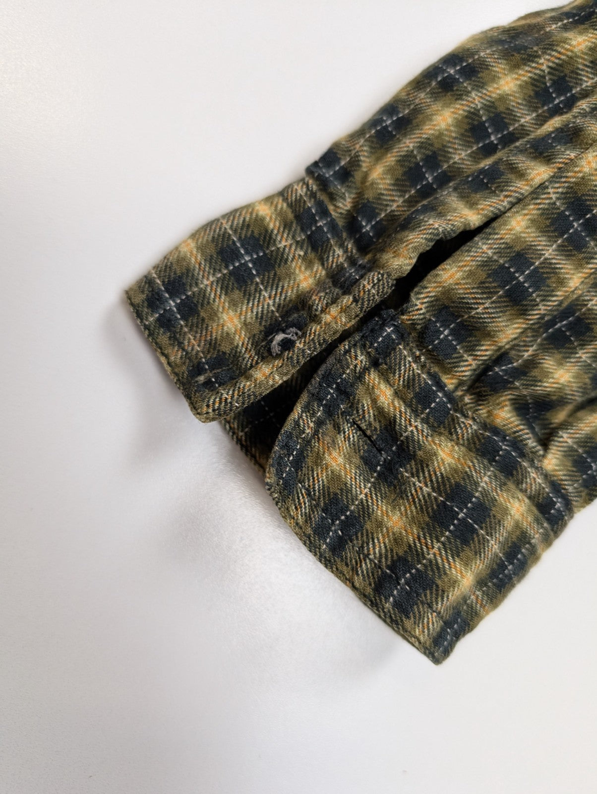 Chemise LEVI'S Flanelle à Carreaux Jaune et Noir Manches Longues - Taille L
