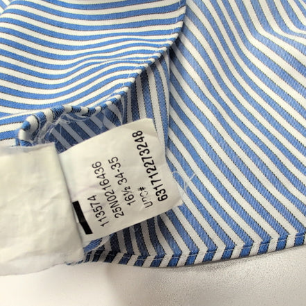 Chemise Chaps Bleue à Rayures Non Iron Stretch - Taille L/XL