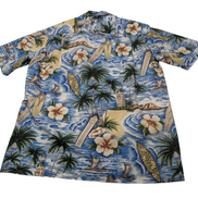 Chemise hawaïenne Royal Creations Made in Hawaii palmiers taille M #654h