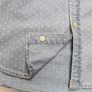 Chemise Polo Ralph Lauren L 14-16 Ans Bleu Étoiles Effet Jean Manches courtes