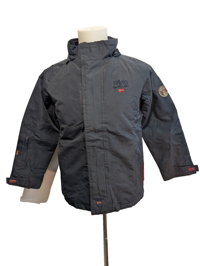 Manteau Imperméable Geographical Norway Bleu Marine Taille S (12 ans) Parka 🧥