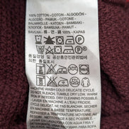 Pull Levi's Unisexe Taille M Bordeaux Grenat Col Rond Maille Fine