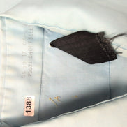 Chemise Sears XL Bleu Uni Col Pointe Manches Courtes Permanent Press