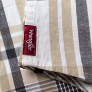 Chemise Wrangler Western Stretch Manches Longues à Carreaux avec Poches Taille L
