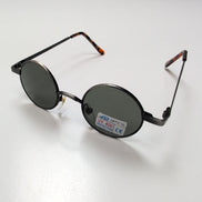 Lunettes de soleil Y2K  JD Optical Hippie Rondes Monture Métal Branche Fine