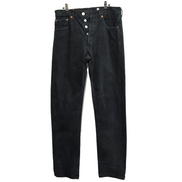 Levi’s 501 Jean Homme W32 L36 Noir Vintage Pantalon Bouton Coton
