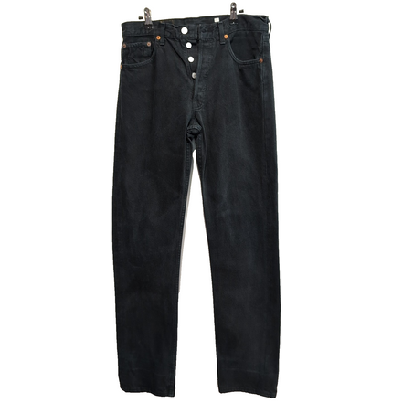 Levi’s 501 Jean Homme W32 L36 Noir Vintage Pantalon Bouton Coton