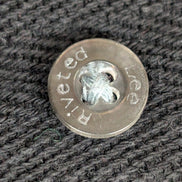 Sweat LEE Noir Vintage Col Boutonné Maille Gaufrée Nid Abeille Coton Taille L