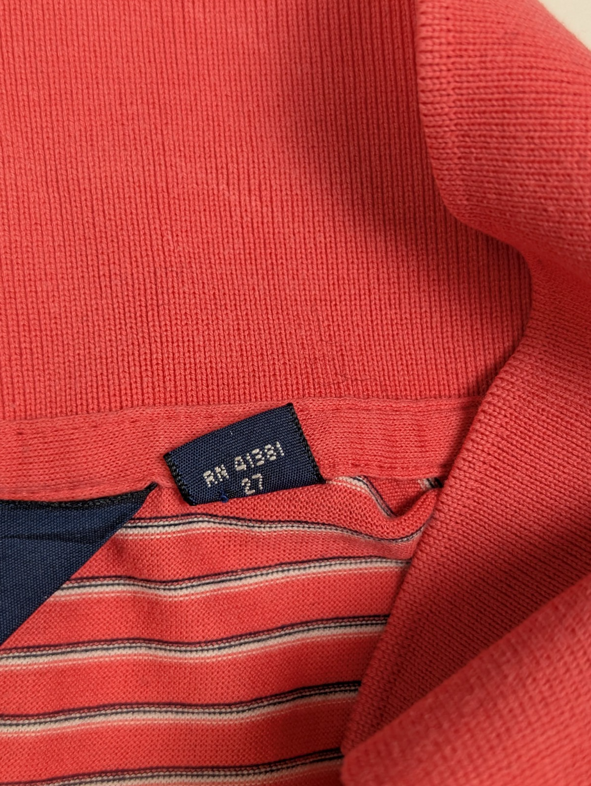 Polo manches courtes Polo Ralph Lauren Golf L rose rayures coton logo marine