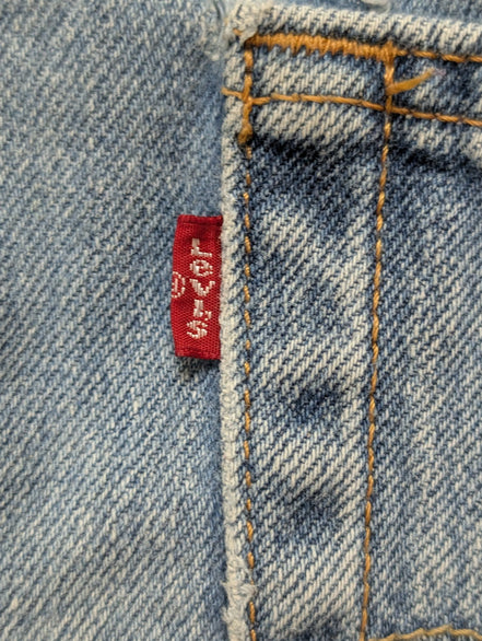 Jean Levi's 505 Regular Fit Vintage Homme W38 L30 Bleu Denim Classic Straight