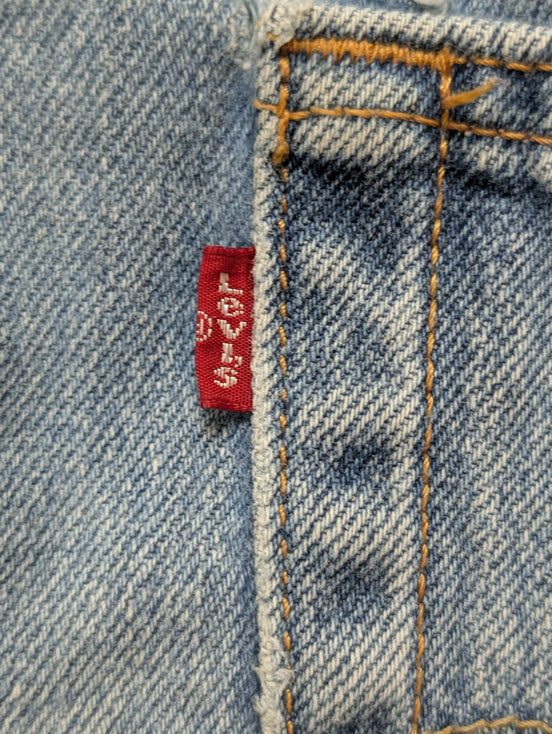 Jean Levi's 505 Regular Fit Vintage Homme W38 L30 Bleu Denim Classic Straight