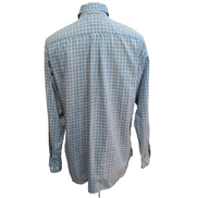 Chemise Tommy Hilfiger Bleu Ciel à Carreaux Manches Longues 1 Poche - Taille M