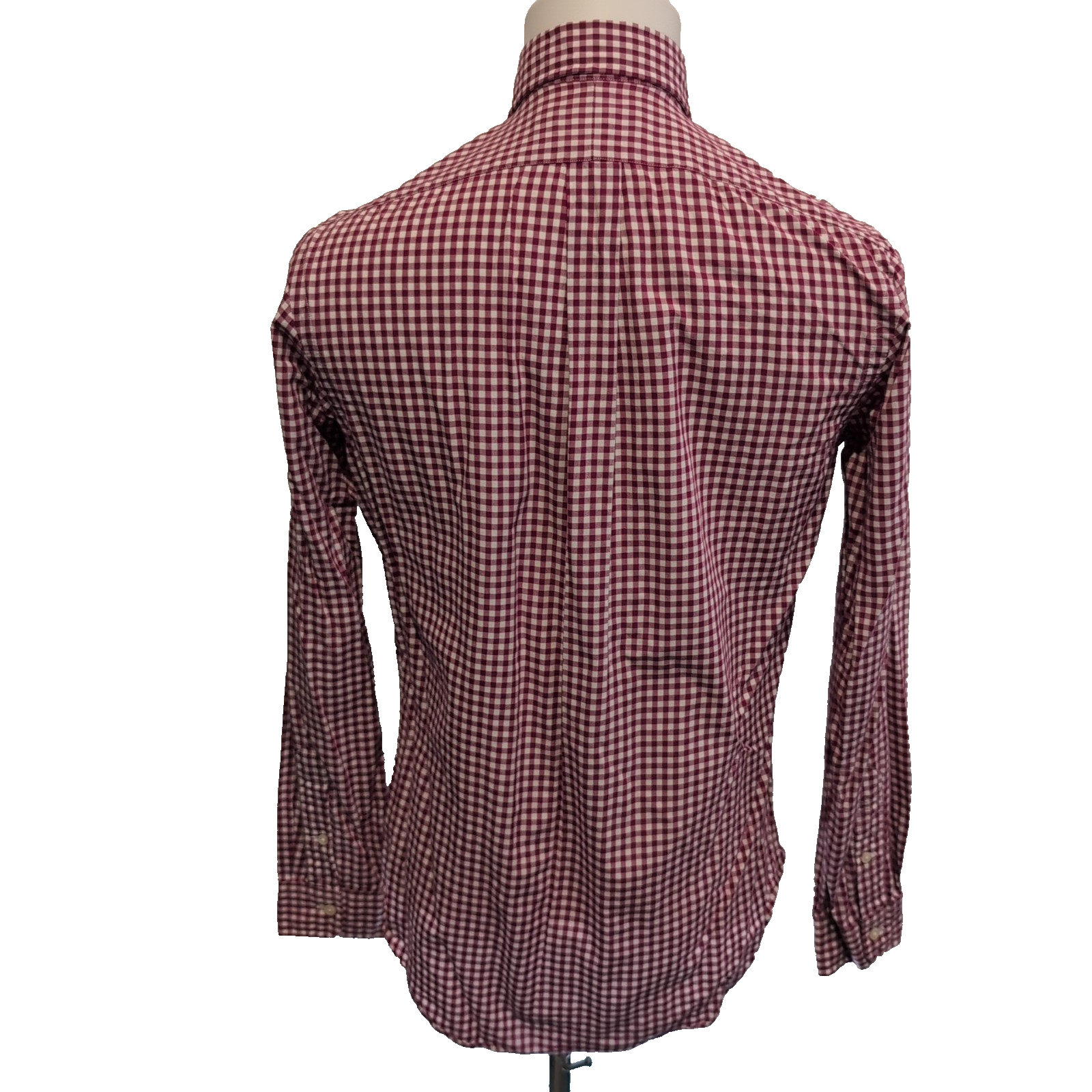 Chemise Polo Ralph Lauren S Rouge Bordeaux Carreaux Custom Fit Button Down Shirt