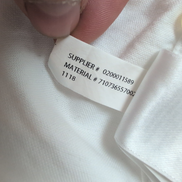 Chemise Ralph Lauren Slim Fit XLT blanc uni logo bleu marine coton