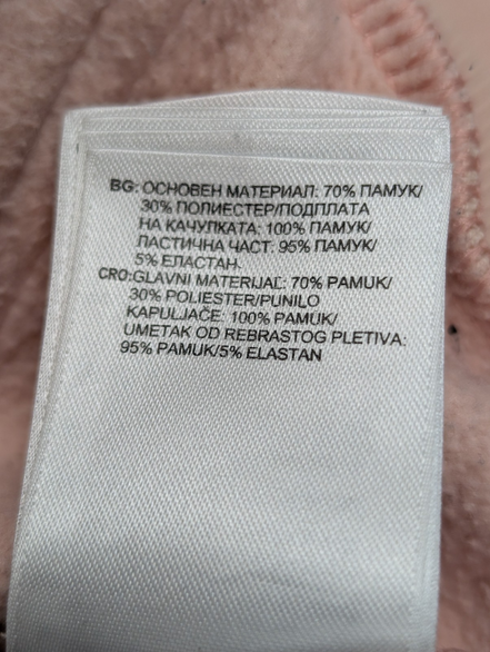 Sweat à Capuche Adidas Saumon - Grand Logo Blanc - Taille XS
