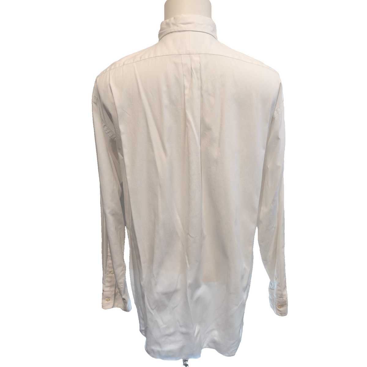 Chemise Ralph Lauren blanche logo marron taille L/XL pimpoint oxford bd yarmouth