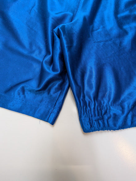 Short Sport Adidas Vintage Bleu Brillant Satiné Taille 14-16 ans