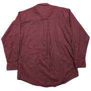 Chemise shirt Chaps Ralph Lauren M bordeaux coton manches longues button down