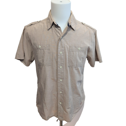 Chemise Levi’s Marron Clair Vintage Manches Courtes Taille M