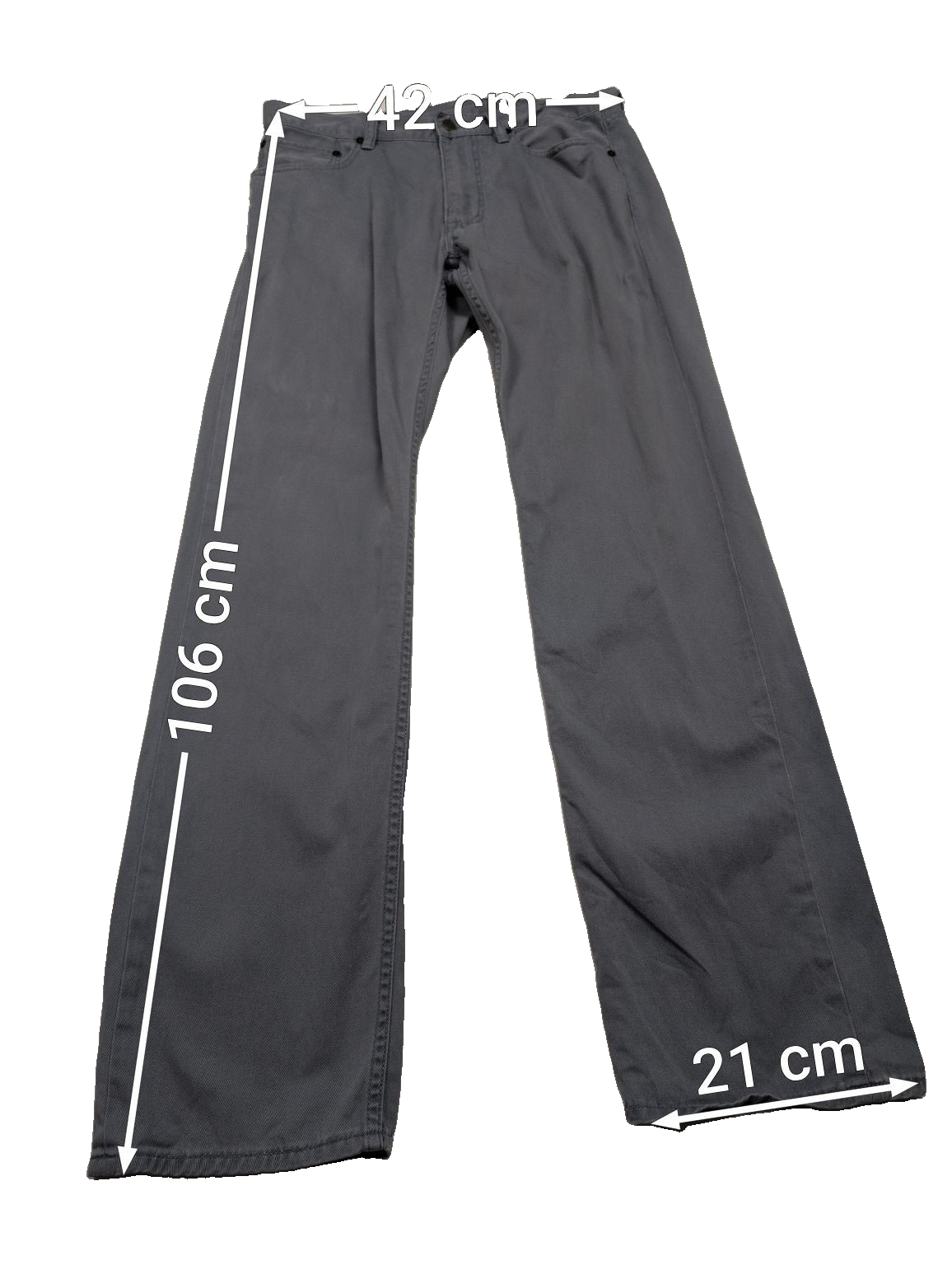 Jean Polo Ralph Lauren Dry Goods W32 L32 gris bleu coton coupe droite
