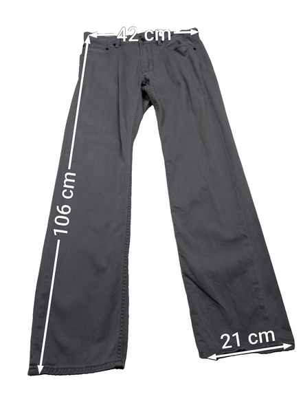 Jean Polo Ralph Lauren Dry Goods W32 L32 gris bleu coton coupe droite
